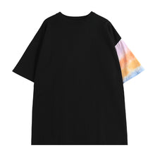 Load image into Gallery viewer, Sicilian men&#39;s 2021 new gradient contrast stitching loose t-shirt men&#39;s short-sleeved men&#39;s summer casual t-shirt
