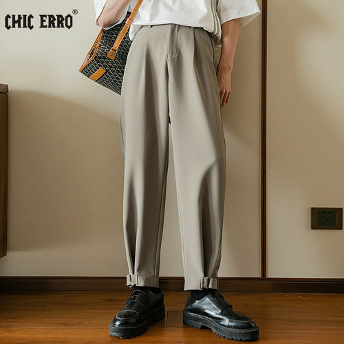 Sicilian men's casual pants men's summer thin loose loose Korean version of the trend of teenagers handsome drape pants