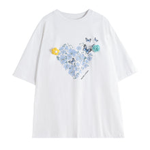 Load image into Gallery viewer, Sicilian men&#39;s 2021 new butterfly print short-sleeved t-shirt men&#39;s summer ins tide brand youth loose t-shirt
