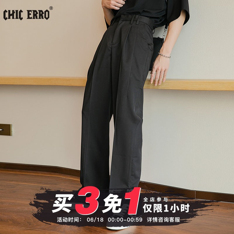 CHIC ERRO-Chic Erro slacks casual pants men's summer thin section 